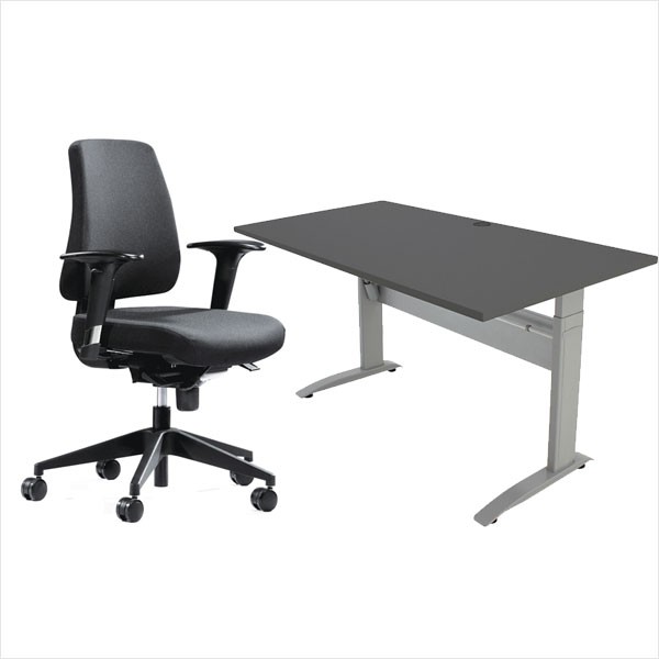 BCD 1800 - Kontorsæt med hæve sænkebord og kontorstol
