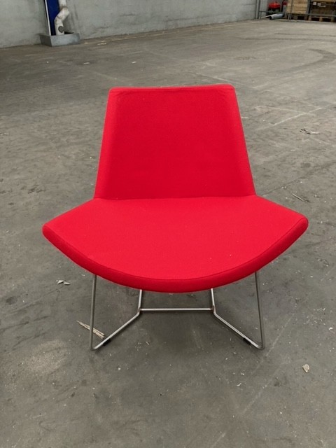 Lounge stol rød