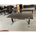 Hæve-sænke-skrivebord antracitgrå laminat