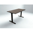 Hæve - sænkebord Antracit 140x70 sort stel