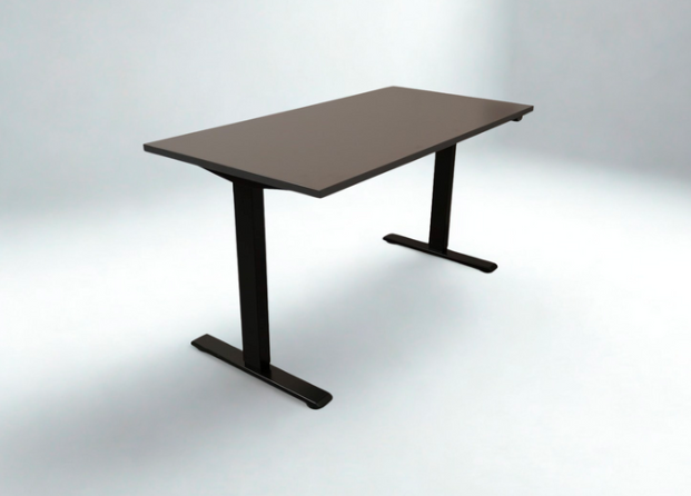Hæve - sænkebord Antracit 140x70 sort stel