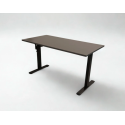 Hæve - sænkebord Antracit 140x70 sort stel