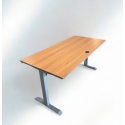 Hæve-sænke-skrivebord valnød laminat 160cm