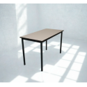 Sidebord, fast skrivebord, hvid