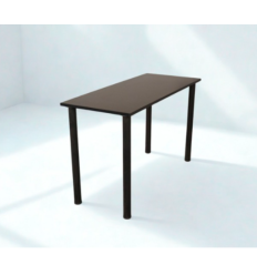 Sidebord, fast skrivebord, sort, Nyt