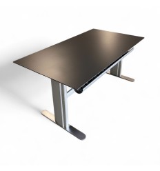Hæve- sænkebord 160 x 90 antracitgrå laminat