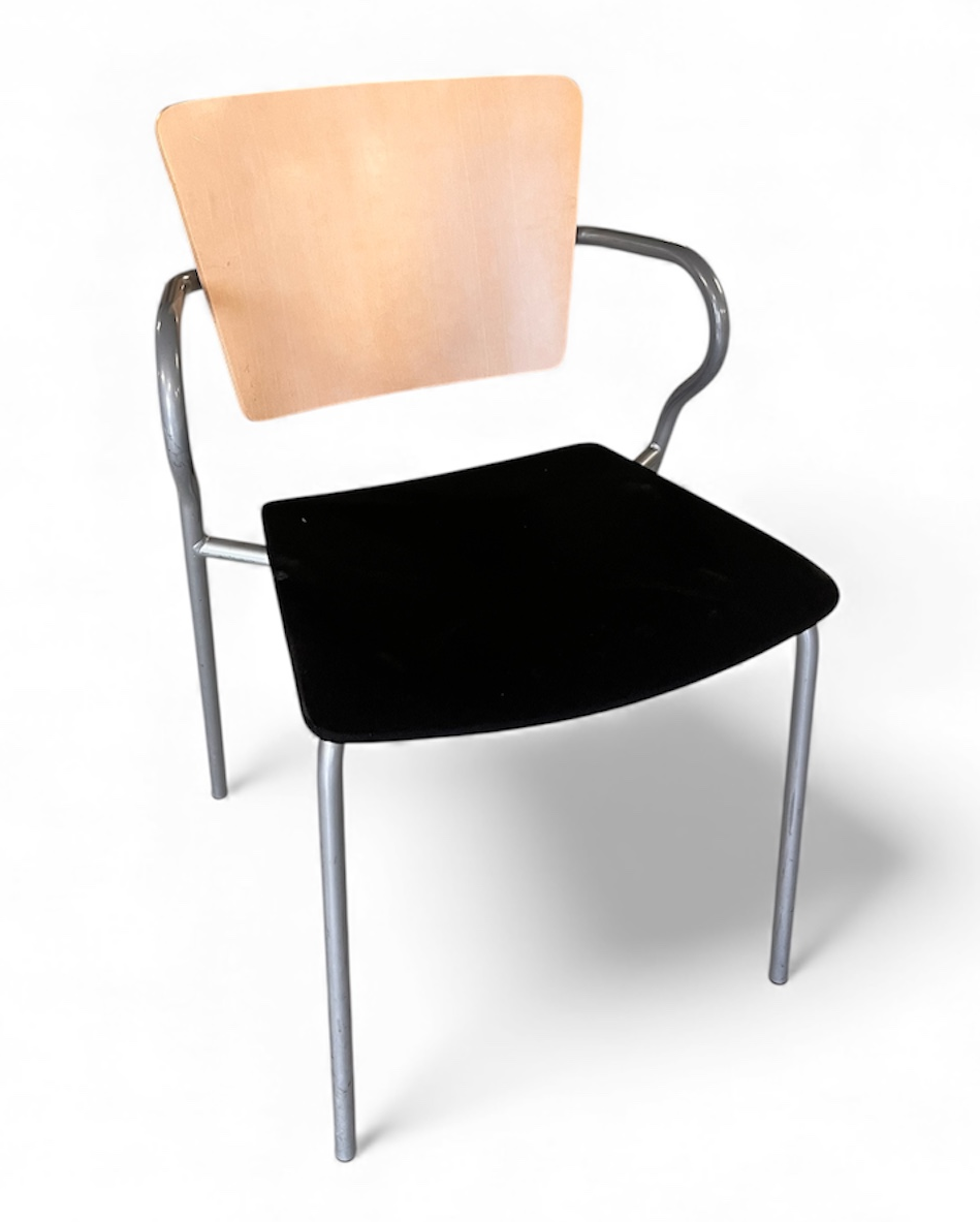 Kantinestol Paustian med betræk